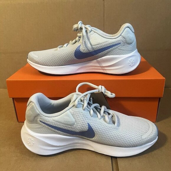 Nike Revolution 7 Womens Size 6.5 Blue Womens Athletic Running Shoes Sneakers - Picture 2 of 9
